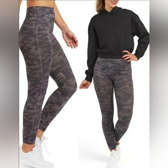 Spanx Look at Me Now Seamless Legging Heather Camo - Picture 1 of 14